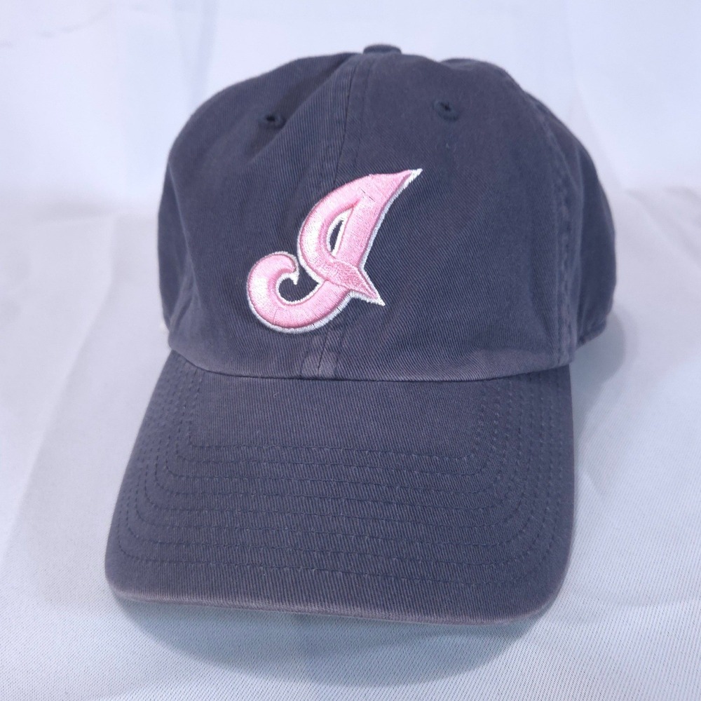 Vtg Twins Enterprise Cleveland Indians MLB Hat Pink Mother's Day Dad Cap OSFM